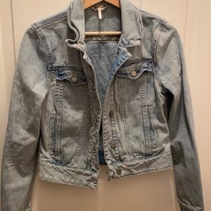 Free People Light Wash Denim Jacket